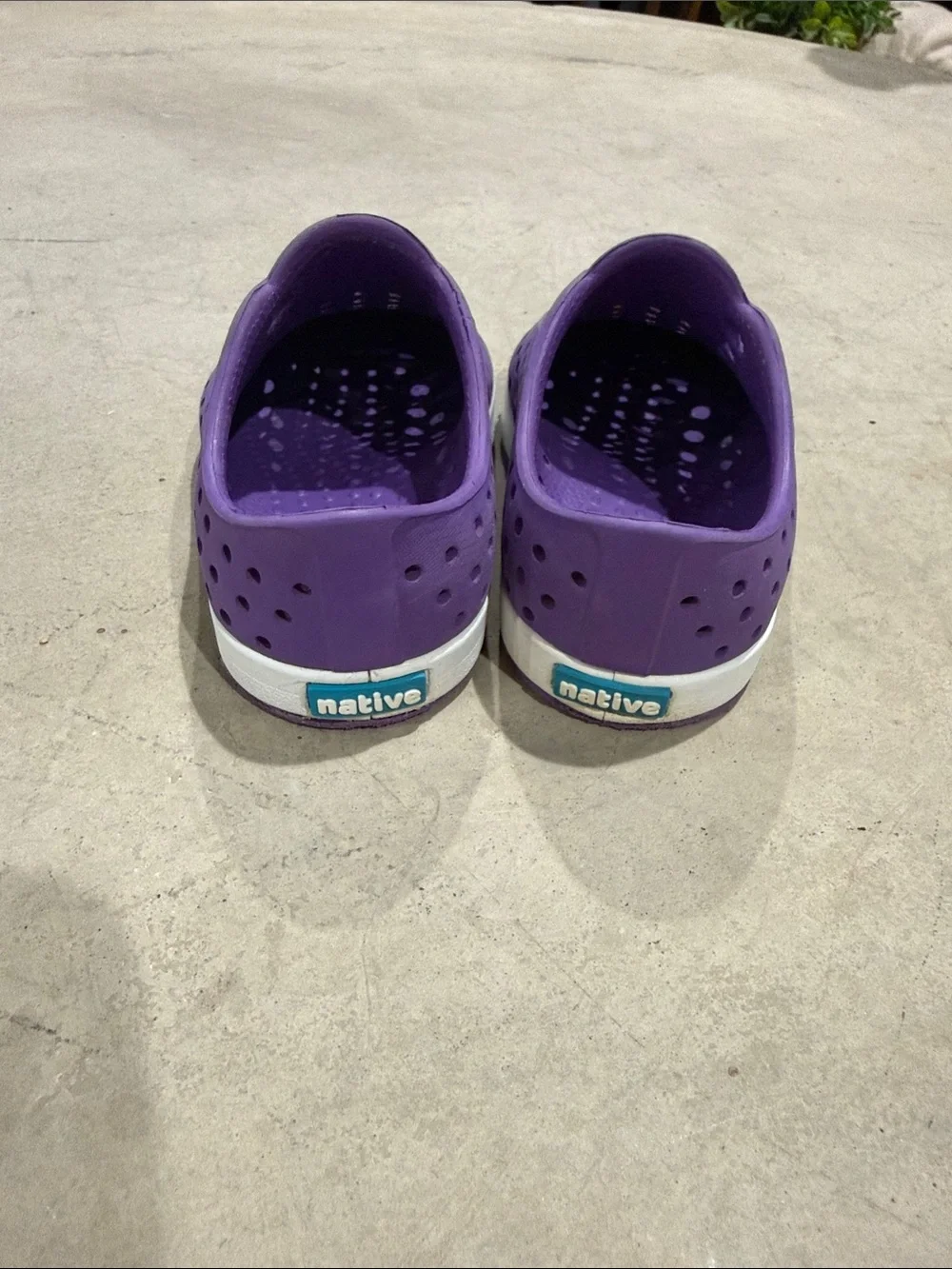 Native Kids Purple Slip-On Water Shoes Size 5/5c